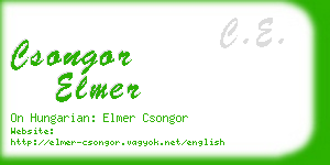 csongor elmer business card